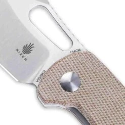 Couteau Kizer Urban Bowie Natural Lame Acier 154CM Manche Micarta IKBS Linerlock Clip KIV2578C2 - Livraison Gratuite