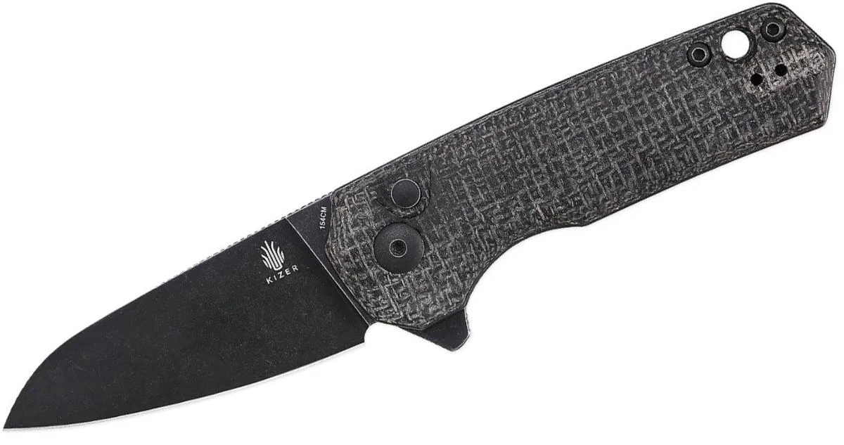 KIV3541C2 Couteau Kizer Lieb Black Lame Acier 154CM IKBS - Livraison Gratuite 3 KIV3541C2 Couteau Kizer Lieb Black Lame Acier 154CM IKBS - Livraison Gratuite