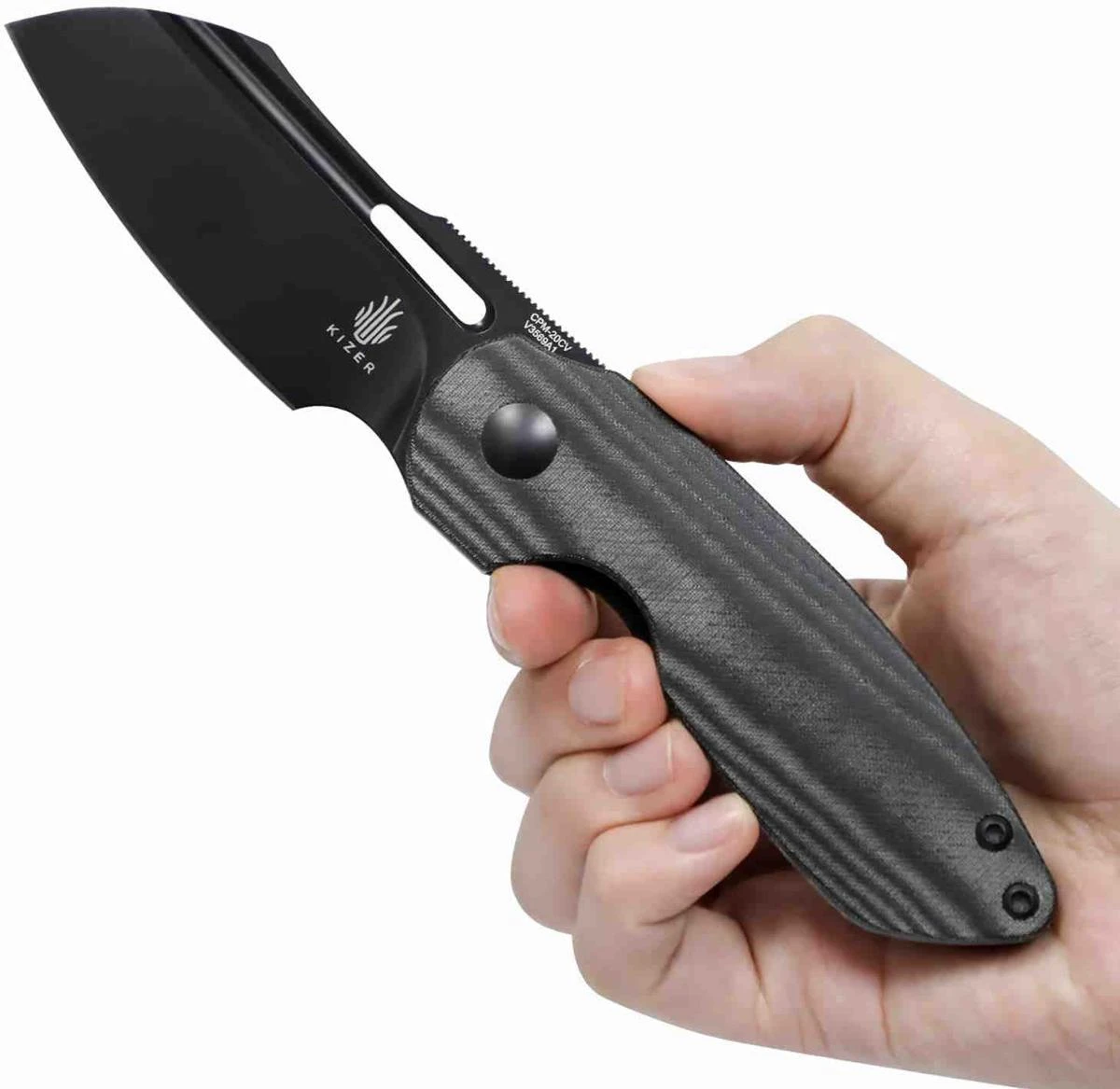 KIV3569A1 Couteau Kizer October Black Lame CPM-20CV - Livraison Gratuite 3 KIV3569A1 Couteau Kizer October Black Lame CPM-20CV - Livraison Gratuite