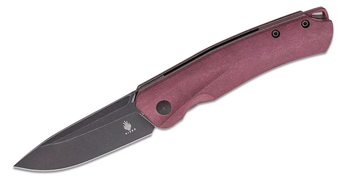 KIV3629C1 Couteau Kizer Agressor Burgundy Lame Acier CPM-3V - Livraison Gratuite 3 KIV3629C1 Couteau Kizer Agressor Burgundy Lame Acier CPM-3V - Livraison Gratuite
