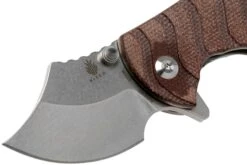 Kizer Flip Shank Ki2521A2 Brown Micarta Couteau De Poche, Alex Shunnarah Design -Kizer KZKI2521A2 03 kizer