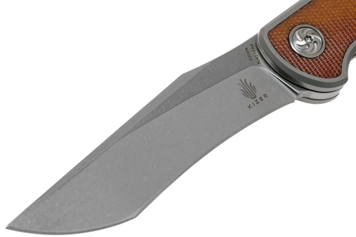 Kizer Matanzas Ki4510A4 Tanto Micarta Couteau De Poche, Nick Swan Design 5 Kizer Matanzas Ki4510A4 Tanto Micarta Couteau De Poche, Nick Swan Design – Image 3