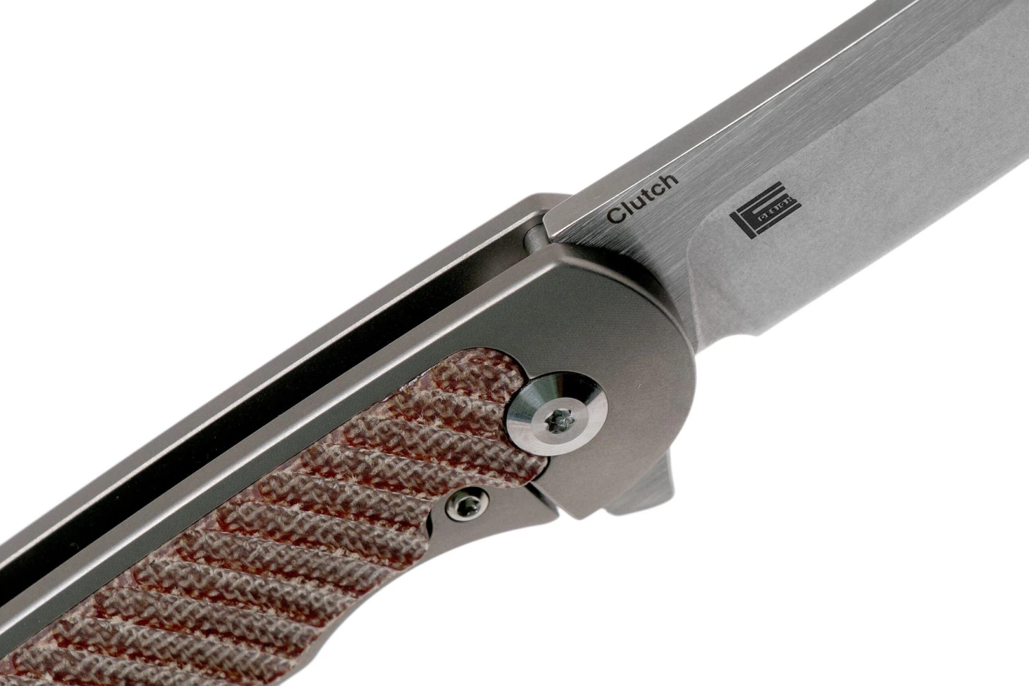 Kizer Clutch Ki4556A3 Micarta Tan Couteau De Poche, Carlos Elstner Design 8 Kizer Clutch Ki4556A3 Micarta Tan Couteau De Poche, Carlos Elstner Design – Image 6