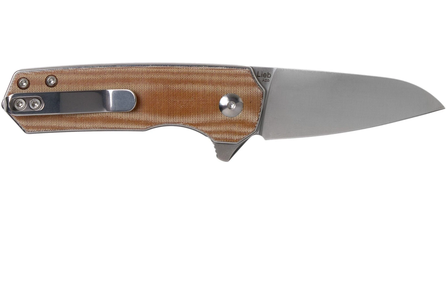 Kizer Lieb V2541N4 Brown Micarta Couteau De Poche, Azo Design 4 Kizer Lieb V2541N4 Brown Micarta Couteau De Poche, Azo Design â Image 2