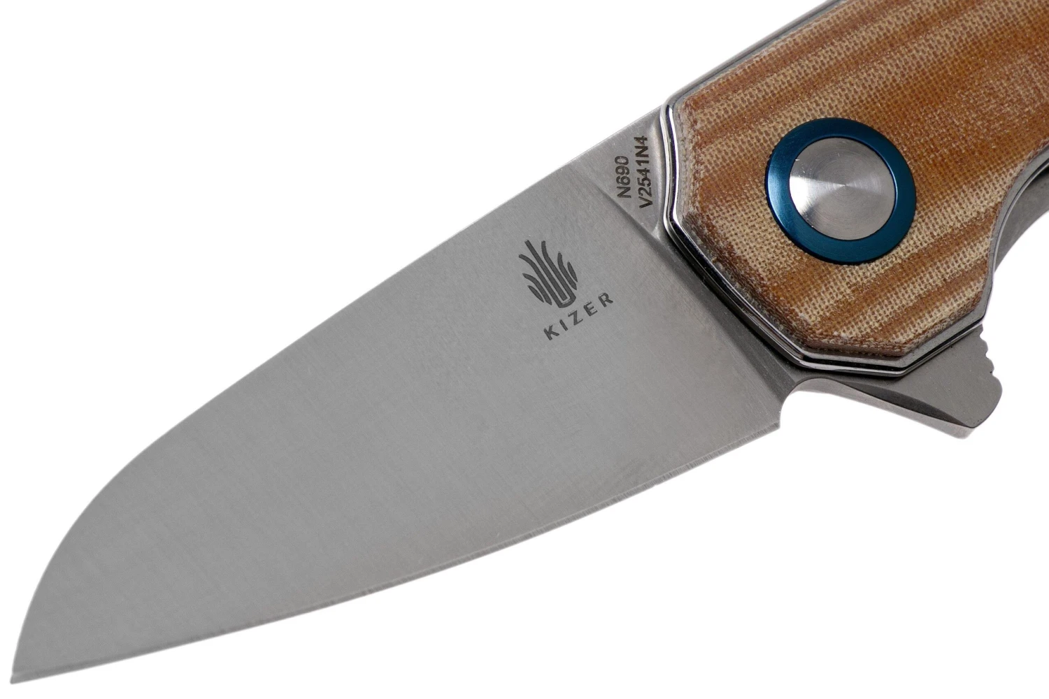 Kizer Lieb V2541N4 Brown Micarta Couteau De Poche, Azo Design 5 Kizer Lieb V2541N4 Brown Micarta Couteau De Poche, Azo Design â Image 3