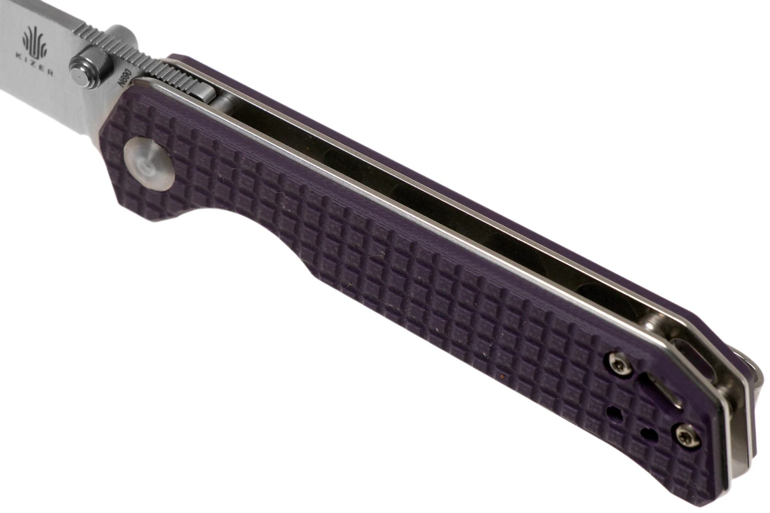 Kizer Begleiter Mini V3458RN5 N690, Purple G10, Couteau De Poche, Azo Design 9 Kizer Begleiter Mini V3458RN5 N690, Purple G10, Couteau De Poche, Azo Design – Image 7