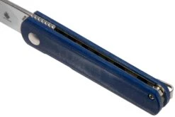 Kizer Feist V3499C1 Stonewashed 154CM, Denim Blue Micarta, Couteau De Poche, Justin Lundquist Design -Kizer KZV3499C1 07 kizer