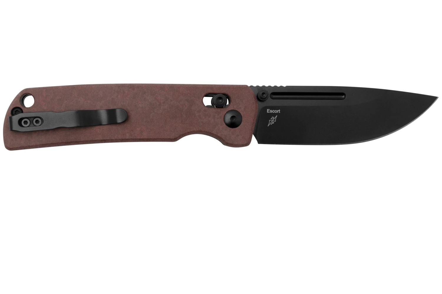 Kizer Escort V4481C1, Red Richlite, Couteau De Poche, Dirk Pinkerton Design 4 Kizer Escort V4481C1, Red Richlite, Couteau De Poche, Dirk Pinkerton Design – Image 2