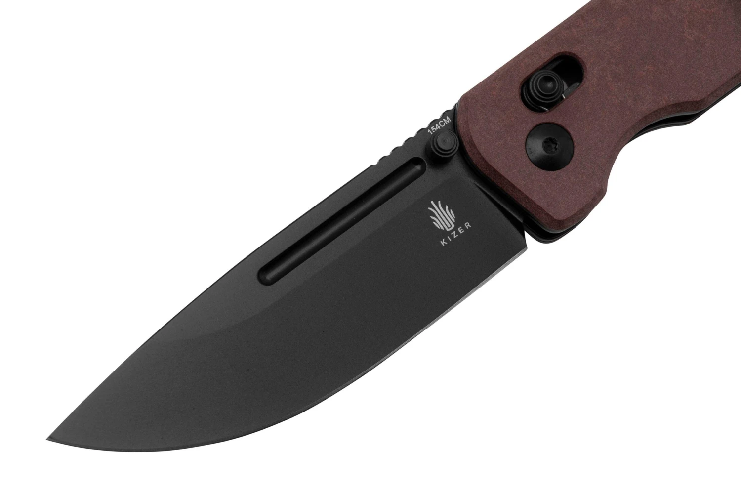 Kizer Escort V4481C1, Red Richlite, Couteau De Poche, Dirk Pinkerton Design 5 Kizer Escort V4481C1, Red Richlite, Couteau De Poche, Dirk Pinkerton Design – Image 3