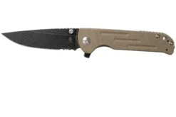 Kizer Vanguard Justice Tan V4543N2 Couteau De Poche, Nhut Huynh & Azo Design