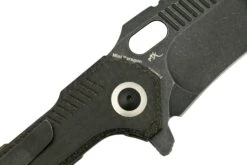 Kizer Mini Paragon V4600C2, 154CM, Black Micarta, Couteau De Poche, RS Knifeworks Design -Kizer KZV4600C2 05 kizer