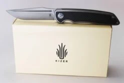 Couteau Kizer Cutlery Matanzas Acier CPM-S35VN Manche Titane/Fibre De Carbone KI4510A1 - Free Shipping