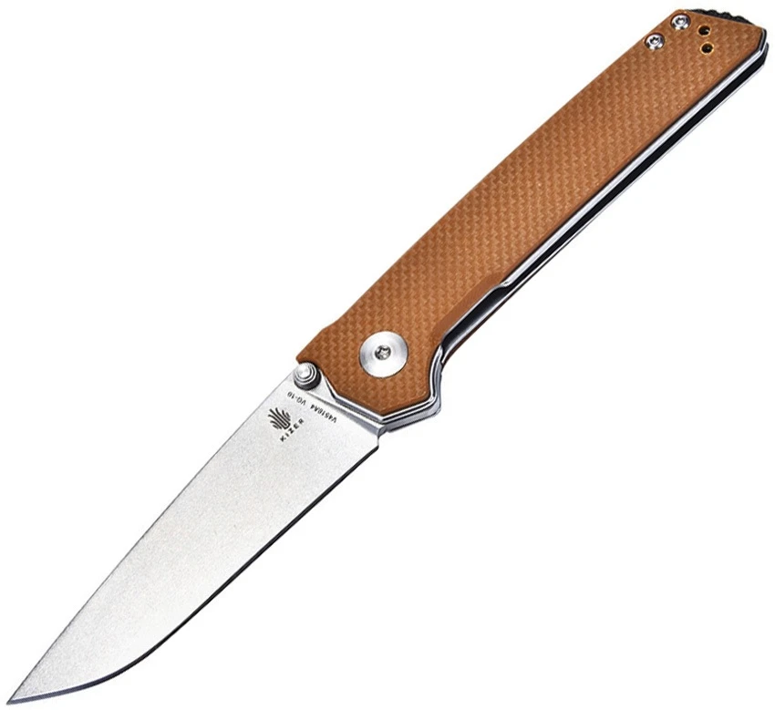 Couteau Kizer Domin Tan Acier VG-10 Manche G10 KIV4516A4 - Livraison Gratuite 3 Couteau Kizer Domin Tan Acier VG-10 Manche G10 KIV4516A4 - Livraison Gratuite